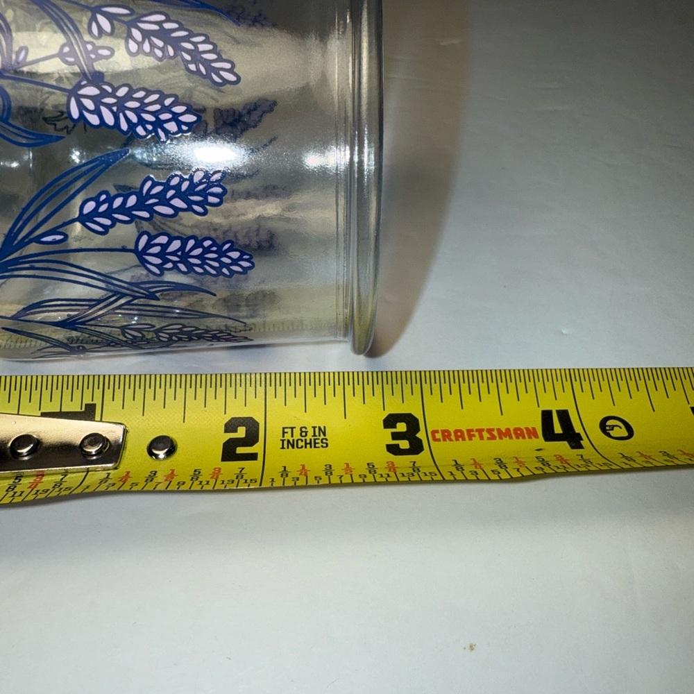 Vintage Oui Yogurt Single Serving Glass Jars Various Patterns Cups - Set Of 5 - Picture 6 of 6